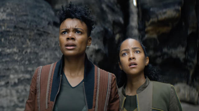 Лу Льобелл и Леа Харви | Гаал Дорник и Сальвор Хардин | 6 серия 2 сезона сериала «Основание»