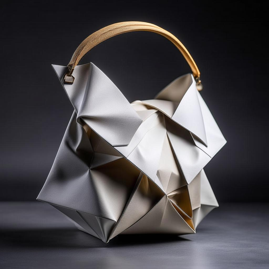 Модель Kandinsky 2.2 нарисовала: женская сумка из бумаги, оригами