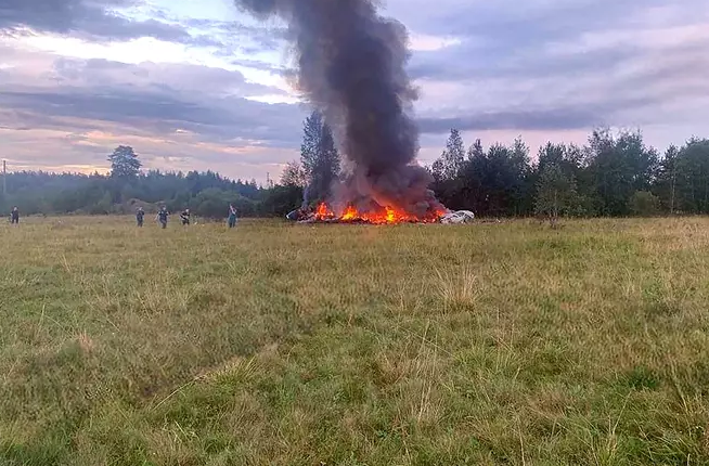 Глава ЧВК Вагнер погиб в авиакатастрофе. Фото: AFP