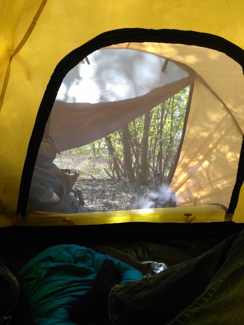 Такая вот подготовка. Ночевка практически под мостом в черте города:)