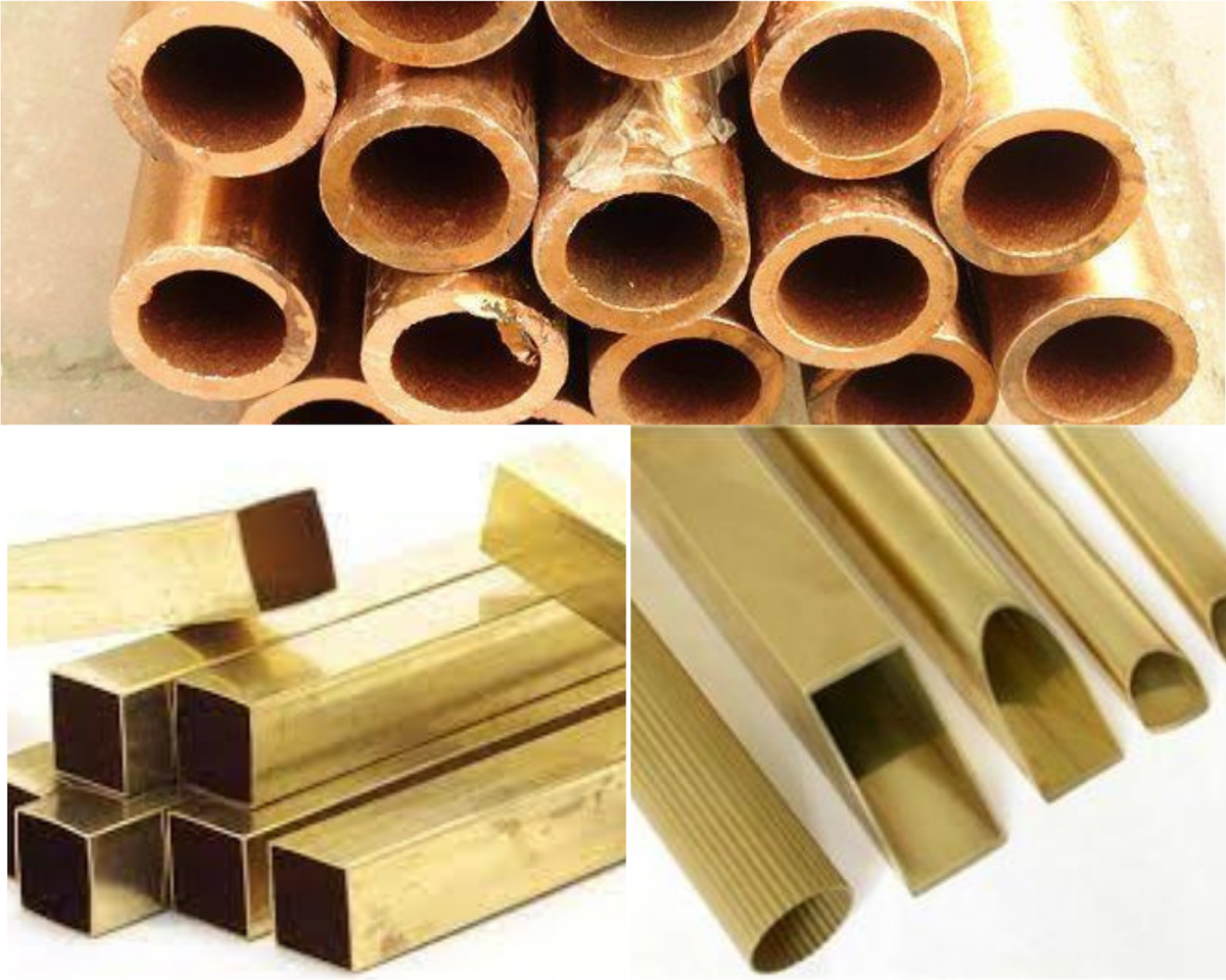 Латунные трубы разного сечения