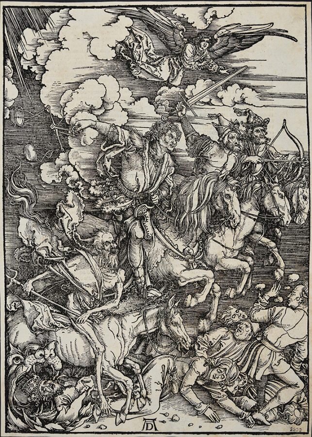 Альбрехт Дюрер «Четыре всадника Апокалипсиса». Германия, Нюрнберг, 1496-1498 Пинакотека Тозио Мартиненго © ГИМ
