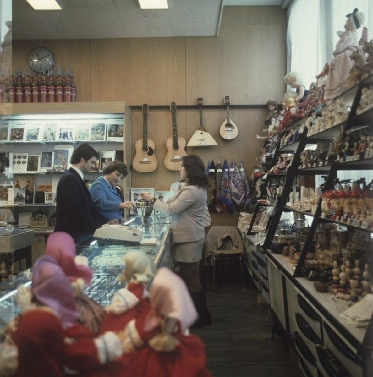 Магазин «Берёзка» в гостинице «Ленинград», Москва, 1978 год.