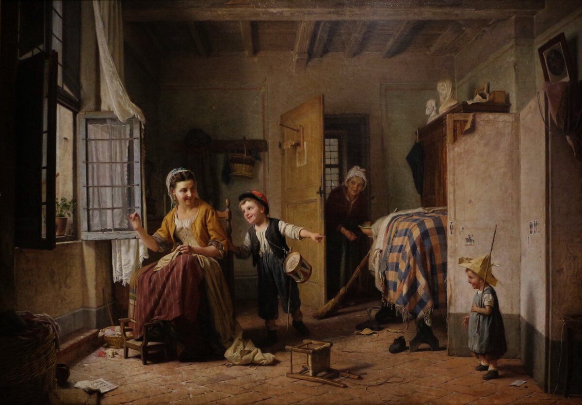 Gaetano Chierici (1838–1920) l'istinto alle armi, 1868  