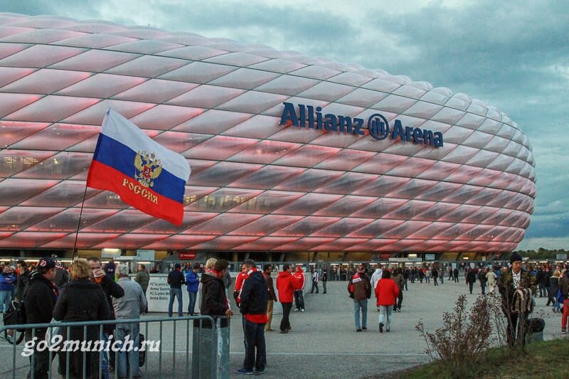 Альянц Арена Мюнхен панорама