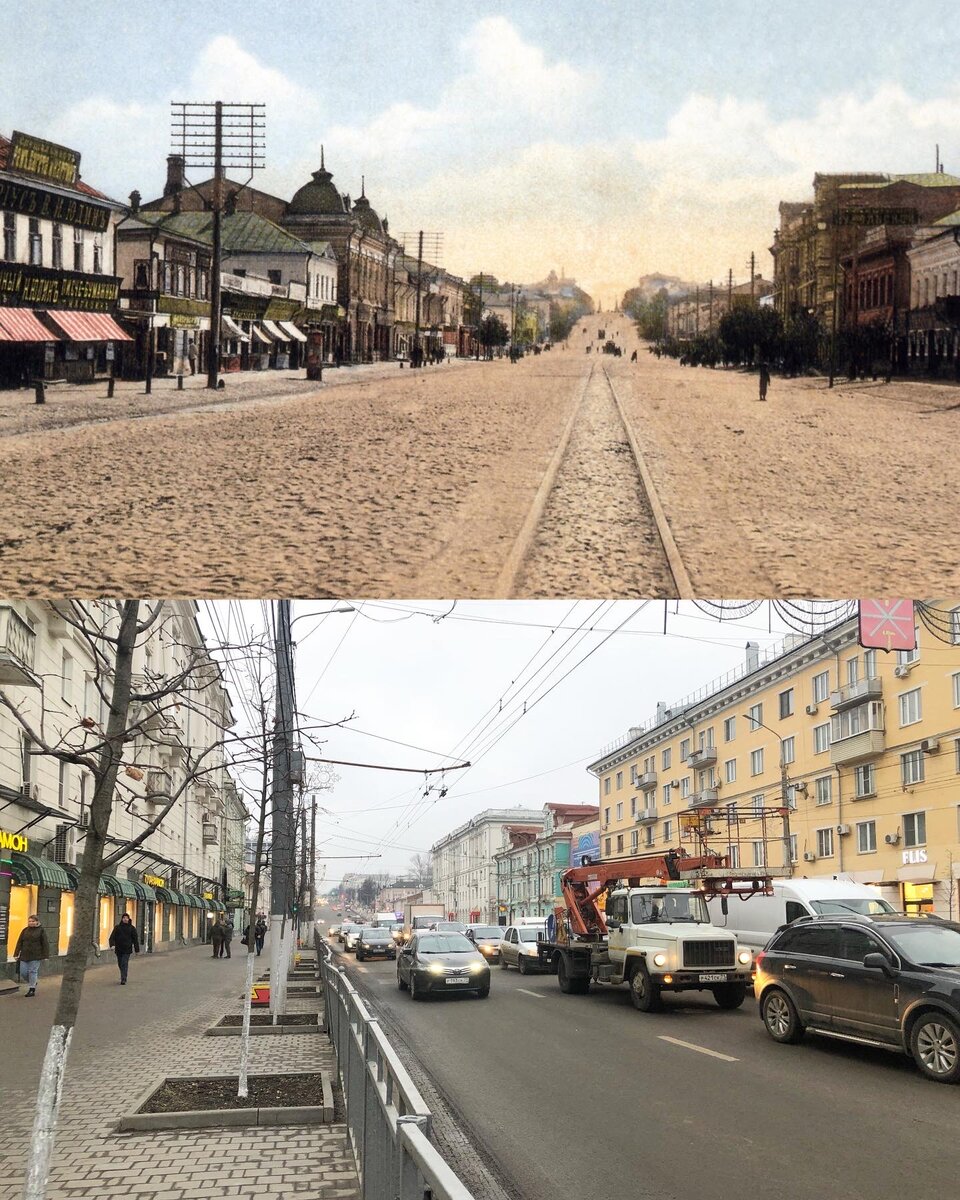 Главная улица Тулы сквозь века. Что поменялось? #153 | Now&Then Russia |  Дзен