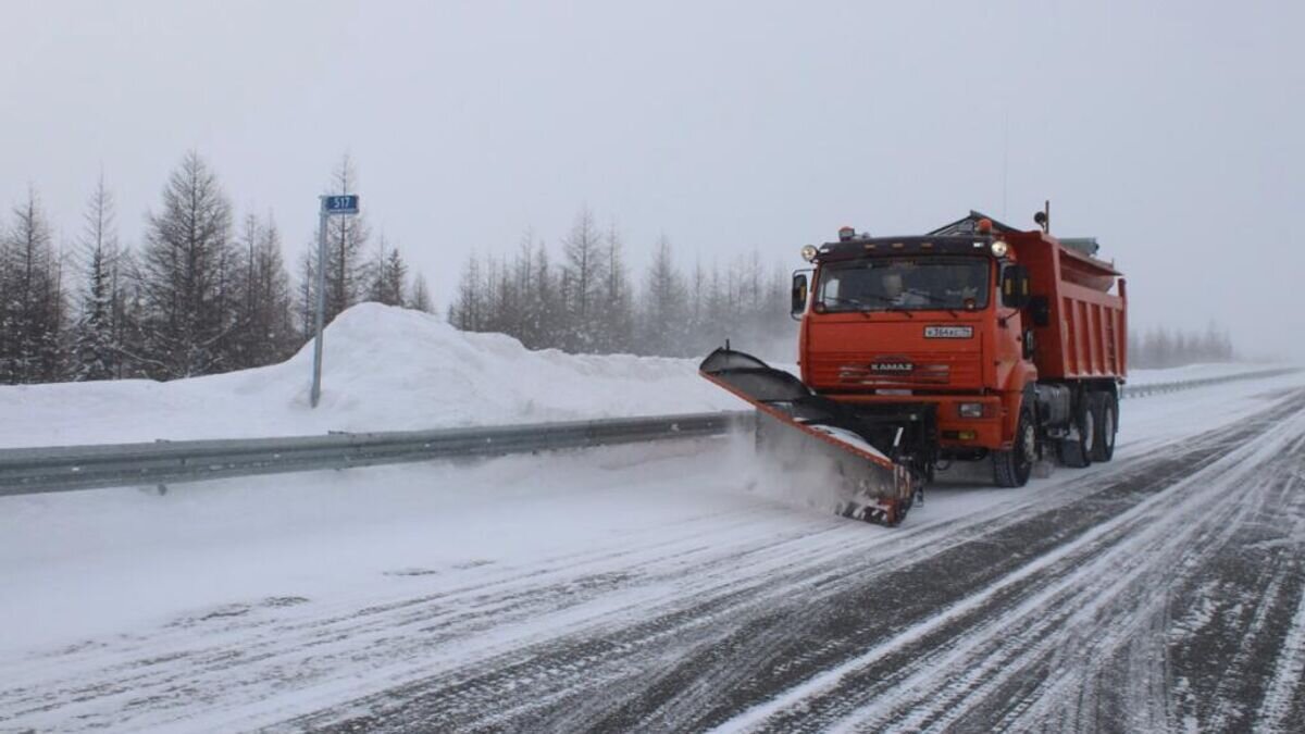    Ситуация на федеральной автомобильной дороге А-360 "Лена" © Фото : Минтранс Якутии