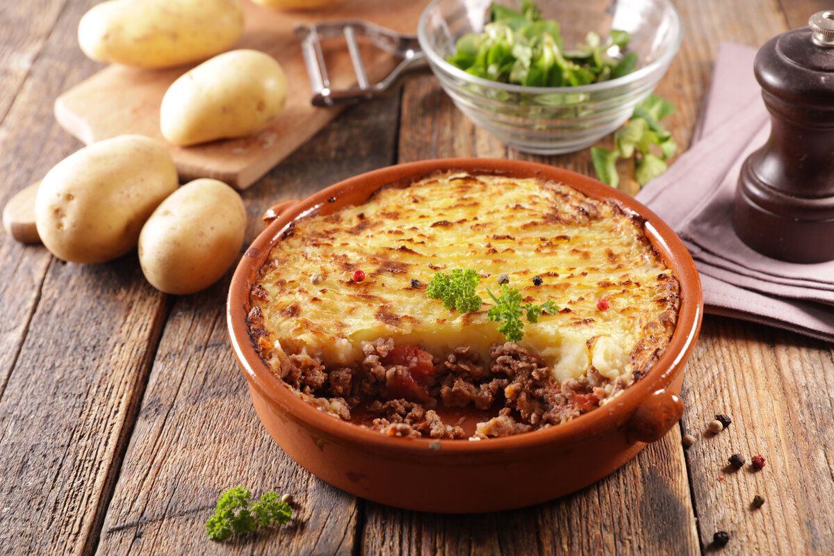 Блюдо из картошки hachis Parmentier. Источник: Shutterstock