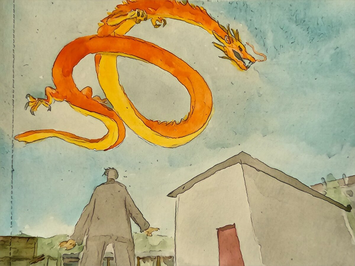 Типичный китайский дракон.