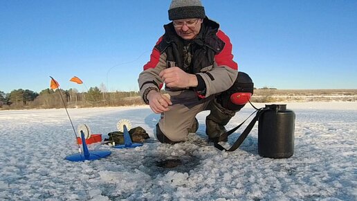 Жерлицы на Скоковском пруду и знакомство с рыбаками...