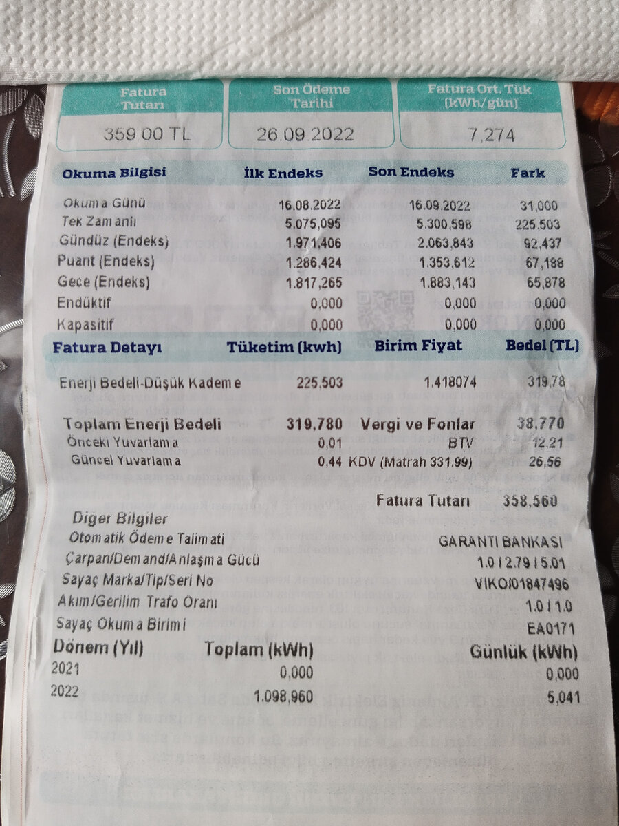 Сентябрьский счёт. Листайте.