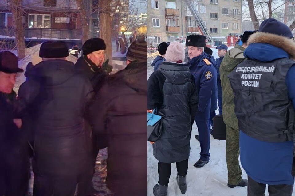     В Новосибирске к месту пожара прибыли мэр и сотрудники экстренных служб. Вячеслав АШУРКОВ