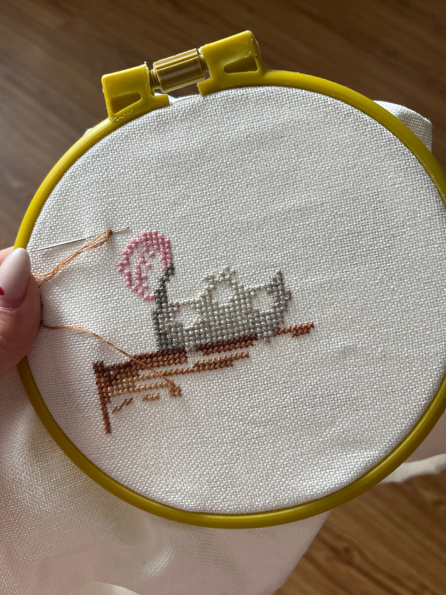 Вот столько уже вышито