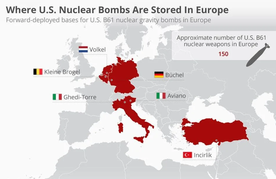 Карта ядерного оружия в мире. Карта распределения ядерного оружия в мире. Ядерное оружие нато на карте. Ядерное оружие в европе на карте. Базы сша в европе с ядерным оружием.