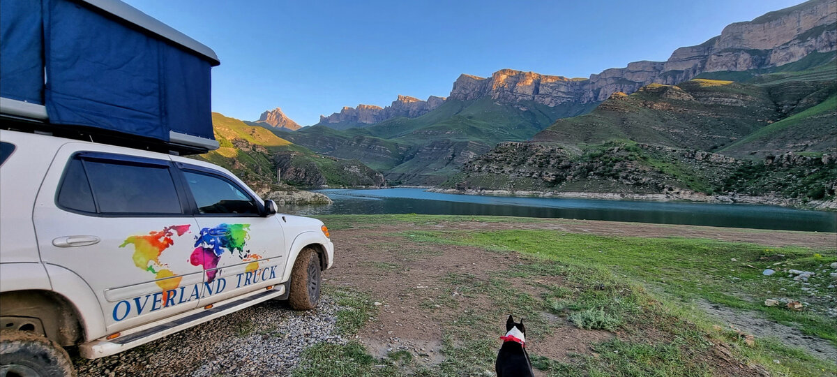
ночевка на оз. Гижгит в автопалатке