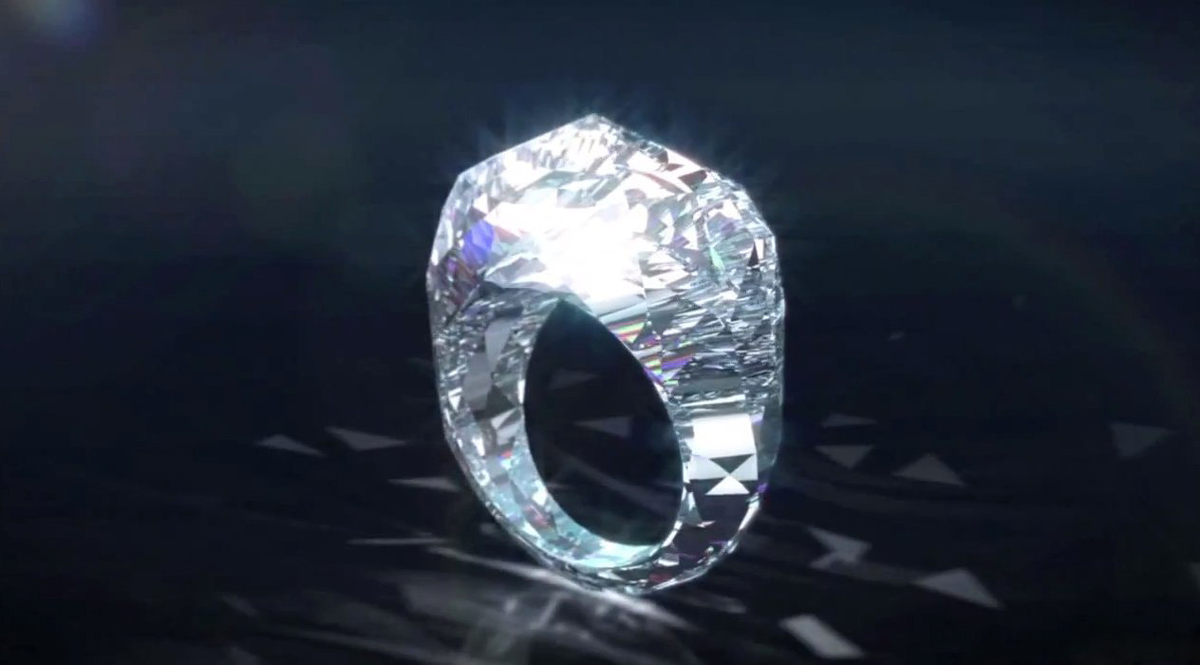 Молодая недавно выменянная на бриллиантовое кольцо. Кольцо Shawish the World’s first Diamond. The World's first Diamond Ring (150карат). Бриллиантовое кольцо Shawish Geneve. Алмаз 150 карат.