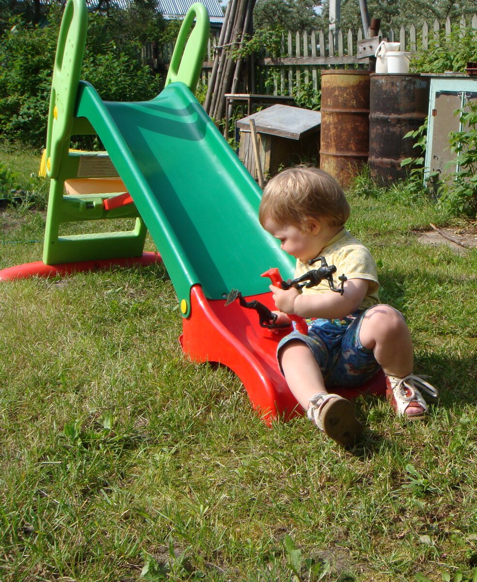 наша горка, регулируется по высоте