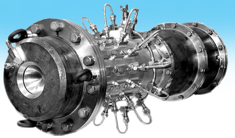 Возможный внешний вид демонстратора пульсирующего детонационного двигателя российской разработки. Источник: Ростех, 2021 год