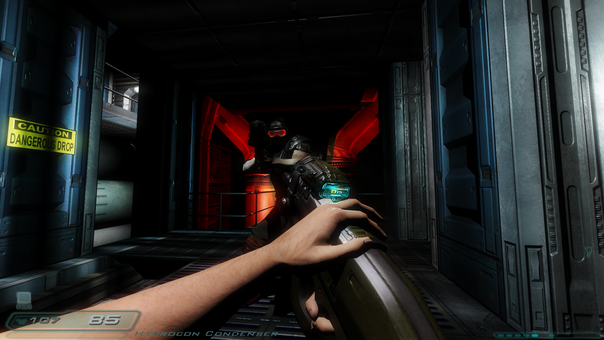 First person only. Doom 3 геймплей. Doom 3 протагонист.