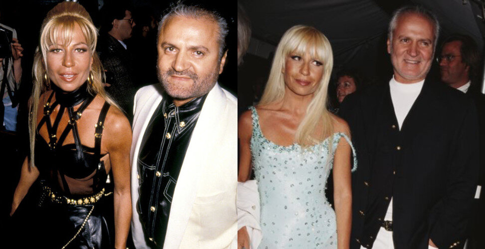 Все еще миловидная Донателла Версаче все еще с братом.