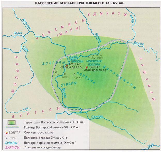 Хуннская держава волжская булгария дополните схему