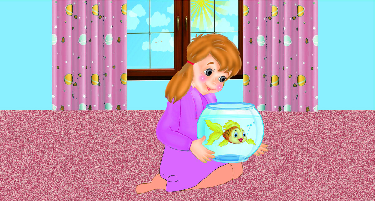 А если подарить маме золотую рыбку?