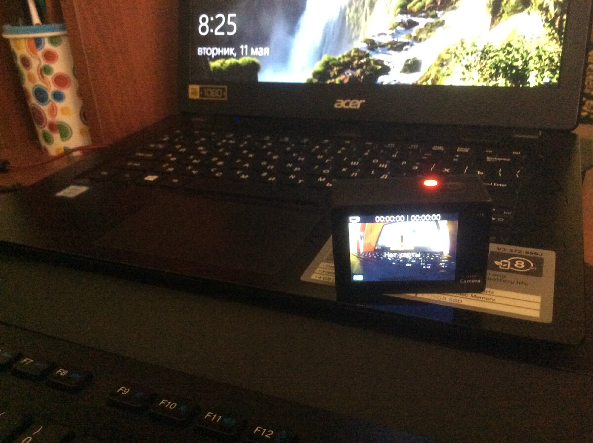 Экш-камера заработала после стирки