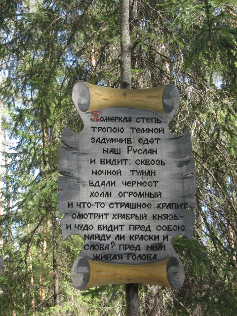 Личное фото автора статьи берестяной свиток на тропе