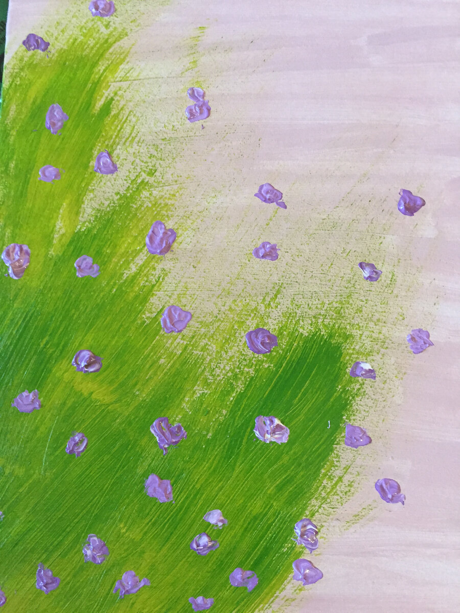 Просто цветочки рисовала