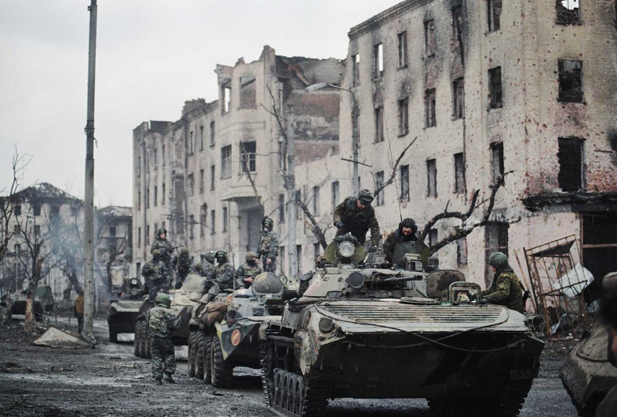 Чеченская война фото боевых действий