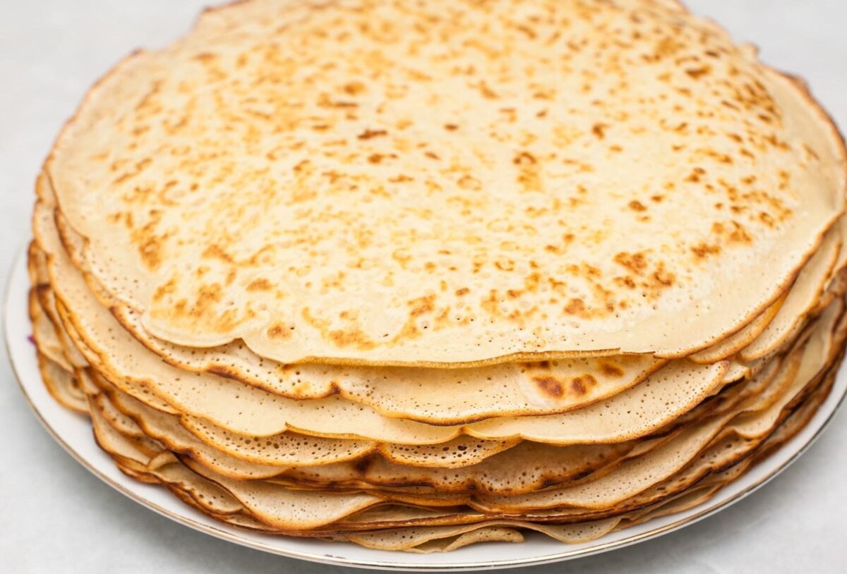 Тонкие и вкусные блинчики