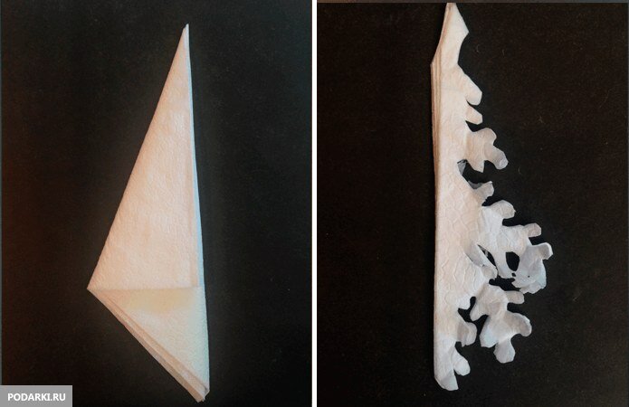 Снежинки на ёлку из бумаги