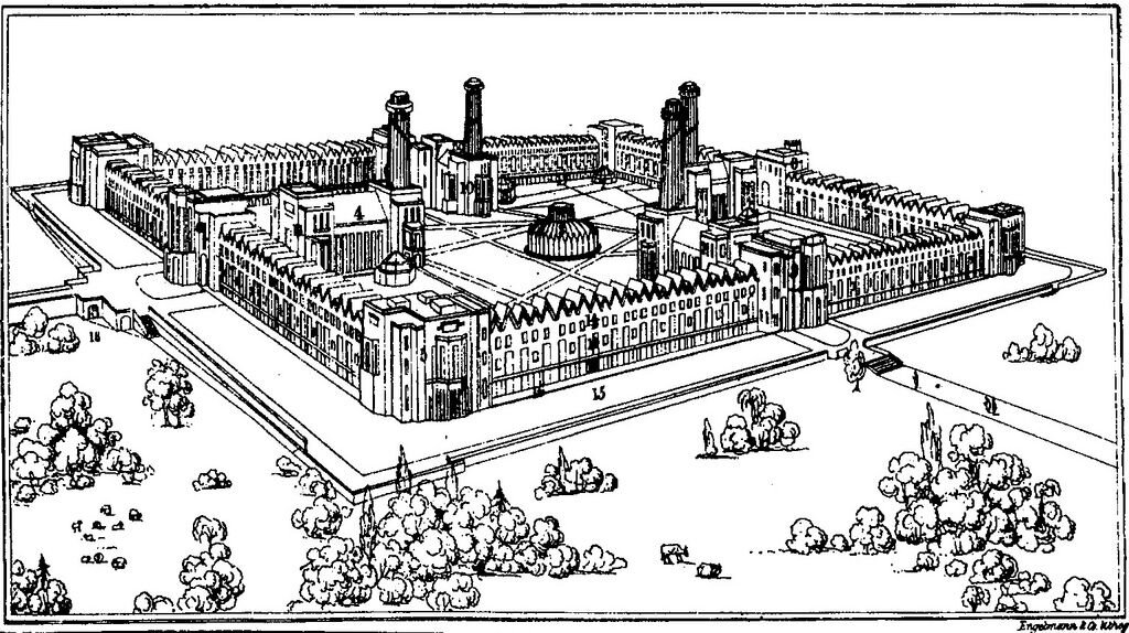 Вам эта схема "Новой гармонии" ничего не напоминает. Лично у меня возникают ассоциации с тюрьмой...