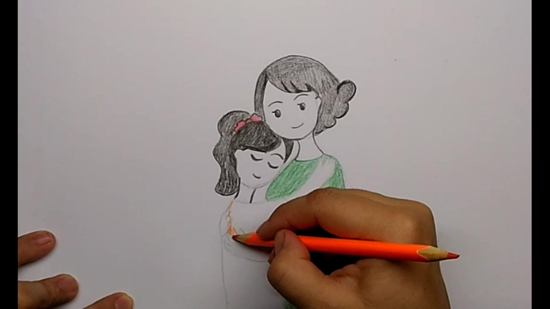 Как легко нарисовать маму