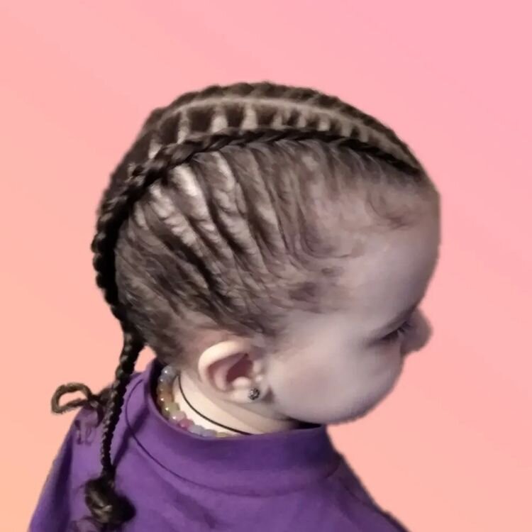 Боксёрские косы из своих волос