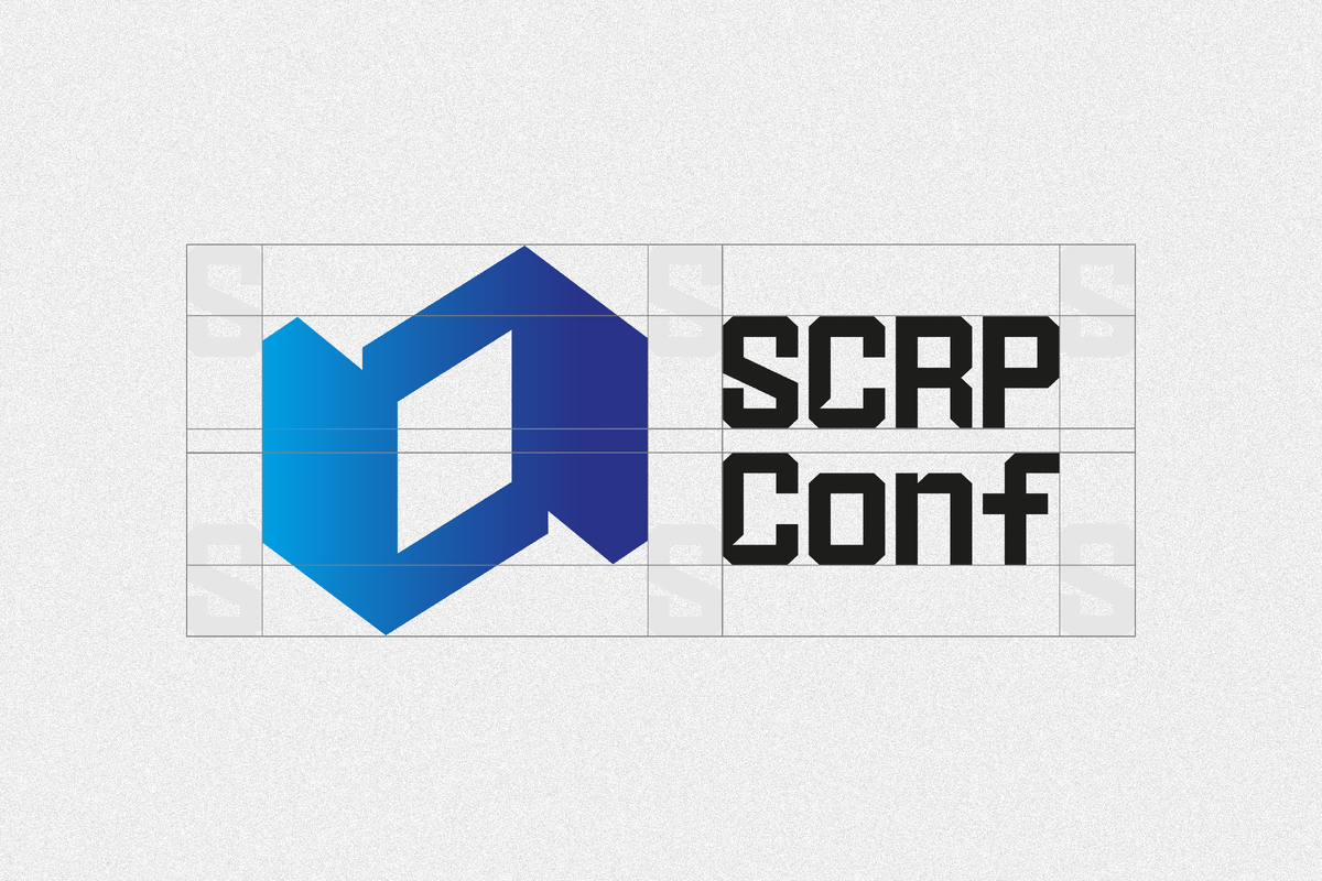 Логотип SCRP Conf с охранным полем