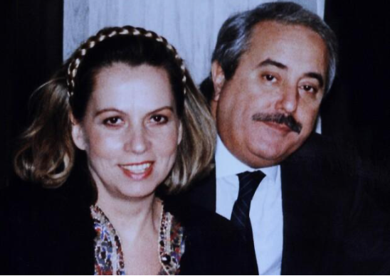 Джованни Фальконе вместе со своей женой Франческой Морвилло 