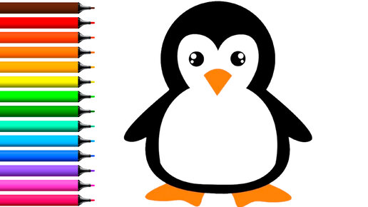 Раскраски пингвины.