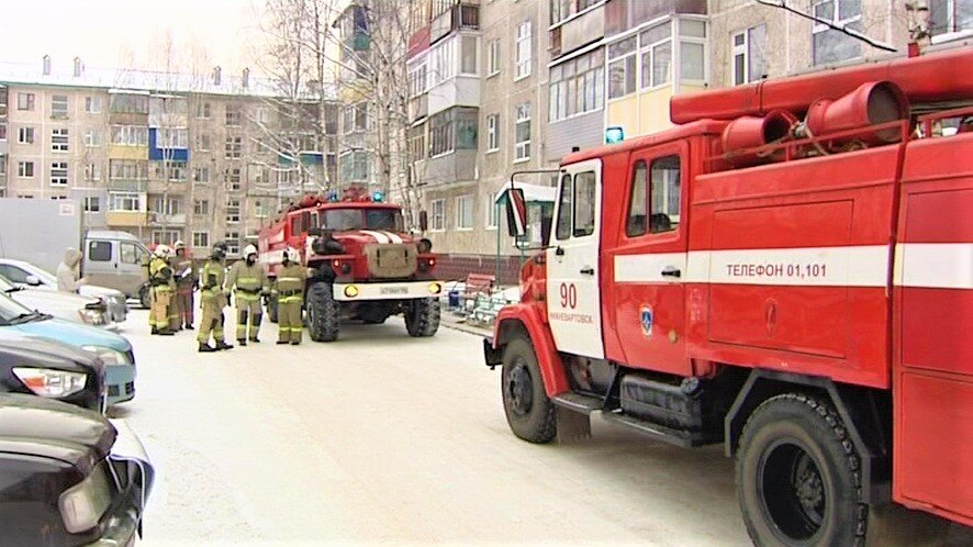    Легендой учений в Нижневартовске стал пожар на чердаке пятиэтажки