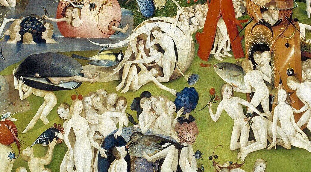 Иероним Босх, "Сад земных наслаждений", фрагмент