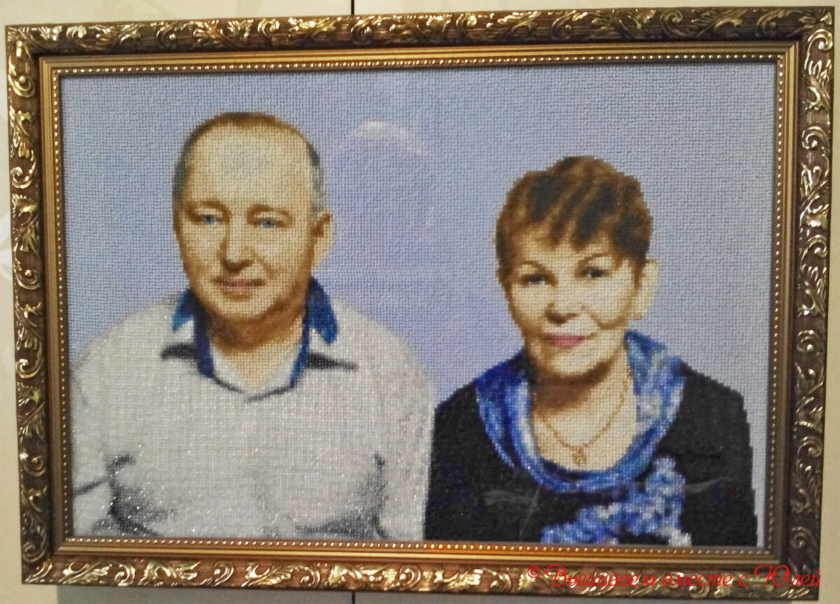 Оформленная вышивка