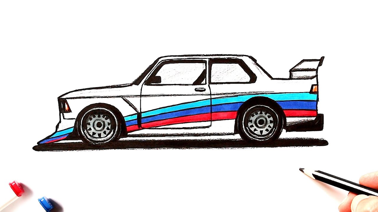 Как нарисовать БМВ М3 | BMW drawing