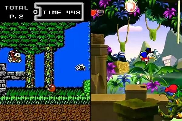 Duck Tales NES vs DUck Tales Remastered