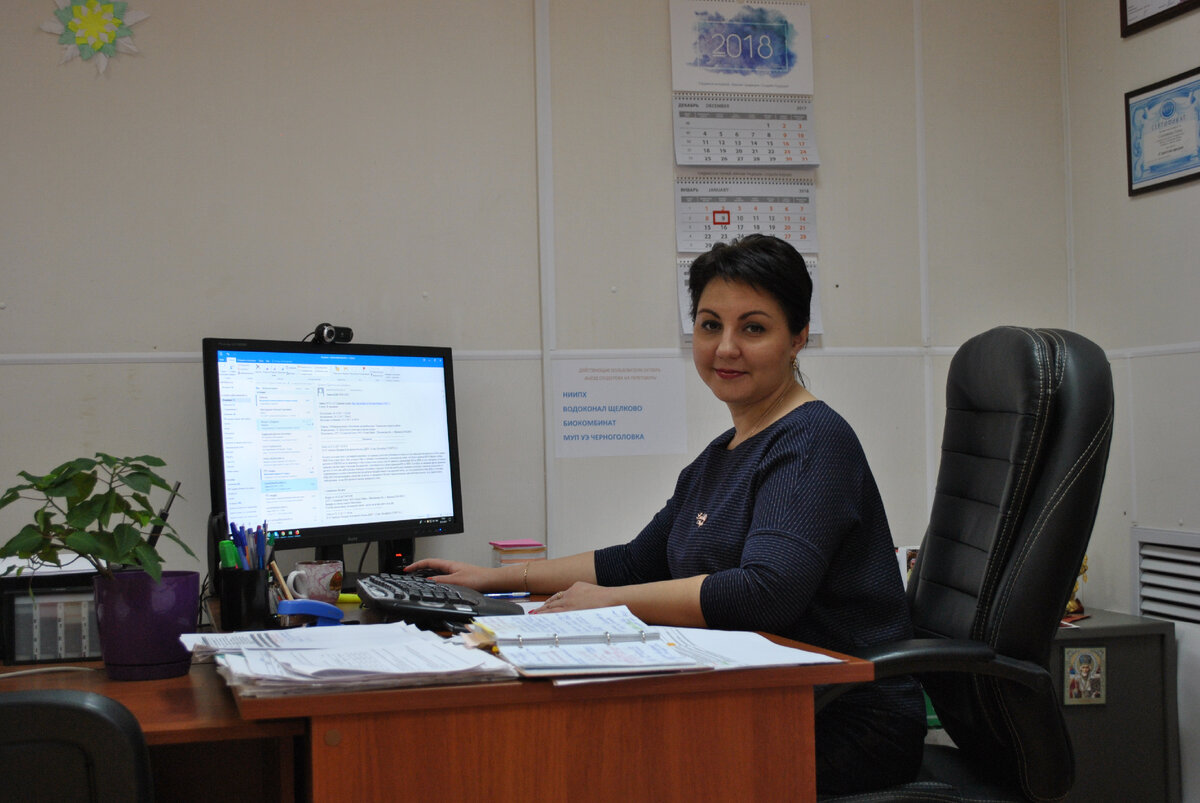 Директор в своем кабинете)