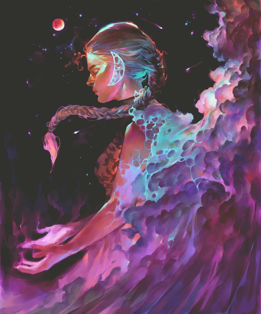 "Луноликая госпожа. Прекрасная, но переполненная горем и тоской..." Изображение взято из открытого источника Яндекс-Картинки