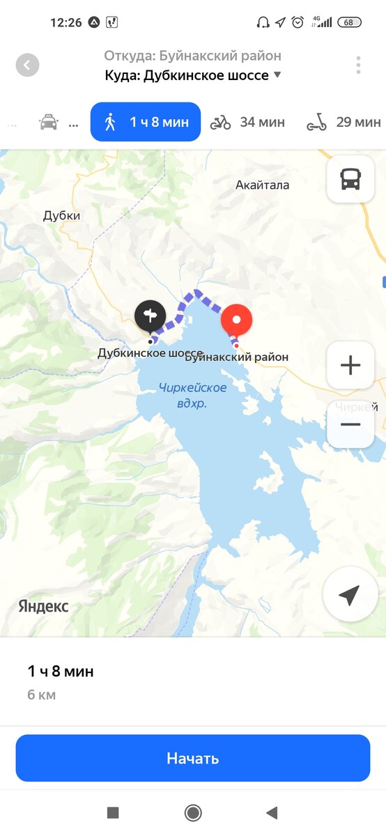 Красная точка-место первой смотровой. Чëрная-место, где встретить закат. 