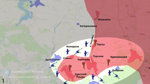 Кременная лнр карта