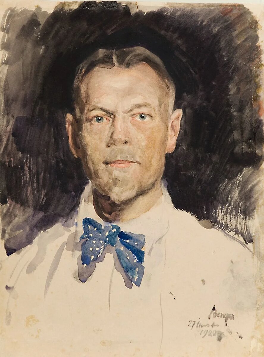 Автопортрет, С.А. Виноградов, 1922. Третьяковская галерея, Москва.
