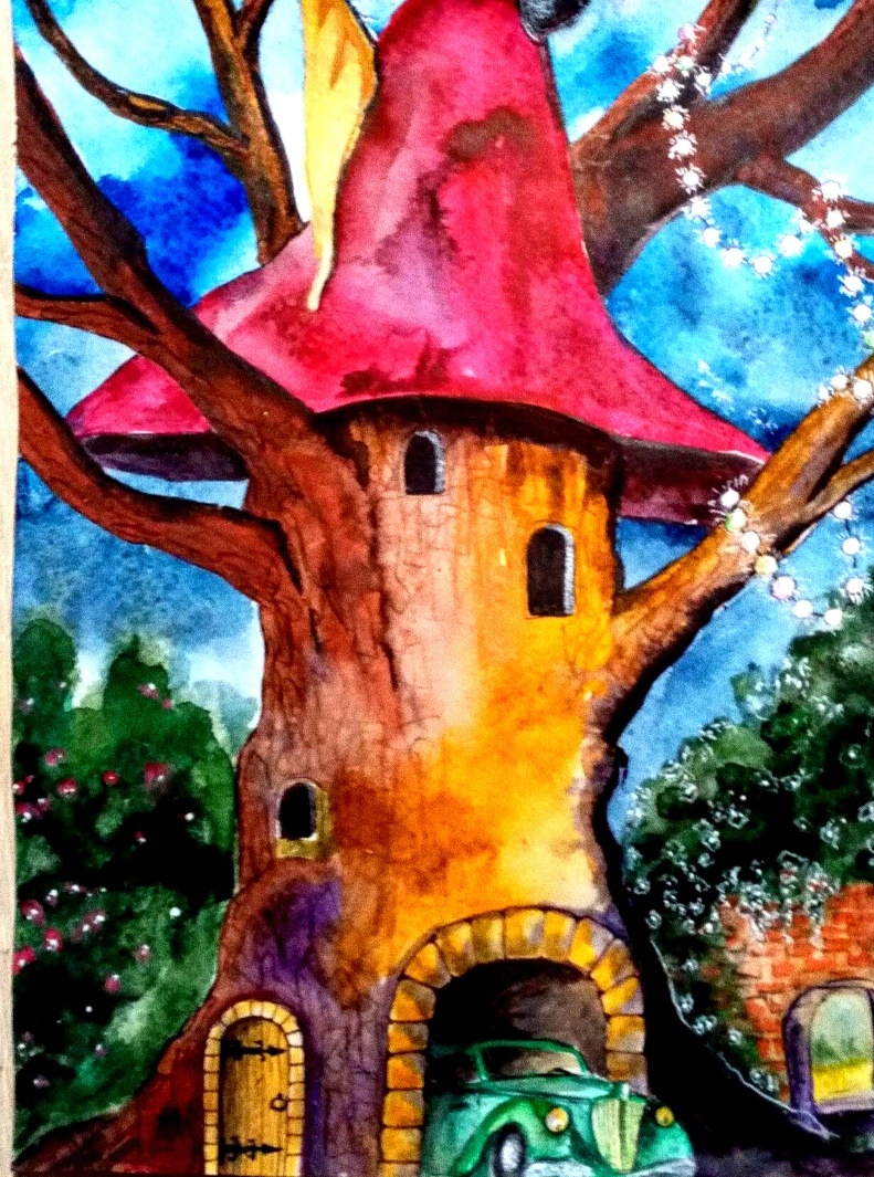 Акварель,/ То,что мы создаём нашим воображением,происходит в нашей жизни...☀️💫🌀