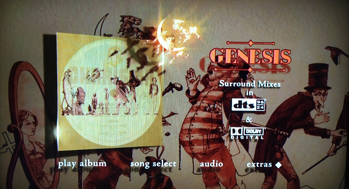 Genesis "A Trick of the Tail" SACD, DVD - Deluxe Edition - main menu 1